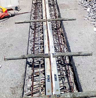 Ferraillage de la zone d’ancrage du joint